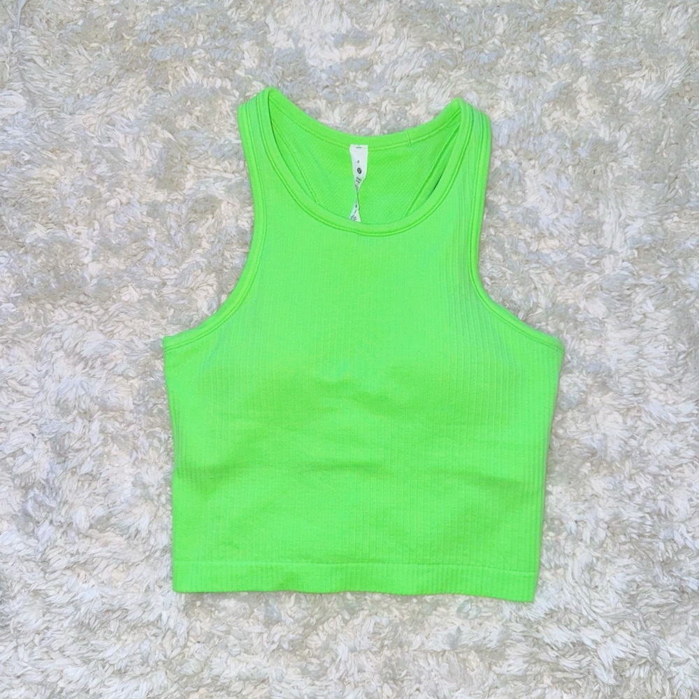 Scream Green Light Ebb To Street Cropped Racerback Tank Top Lululemon